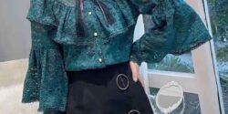 مدل بلوز مجلسی ساده و شیک گیپور