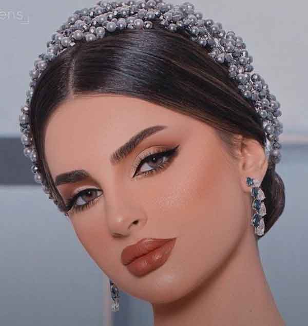 مدل آرایش زنانه و دخترانه و ملایم مجلسی برای عروس و تالار
