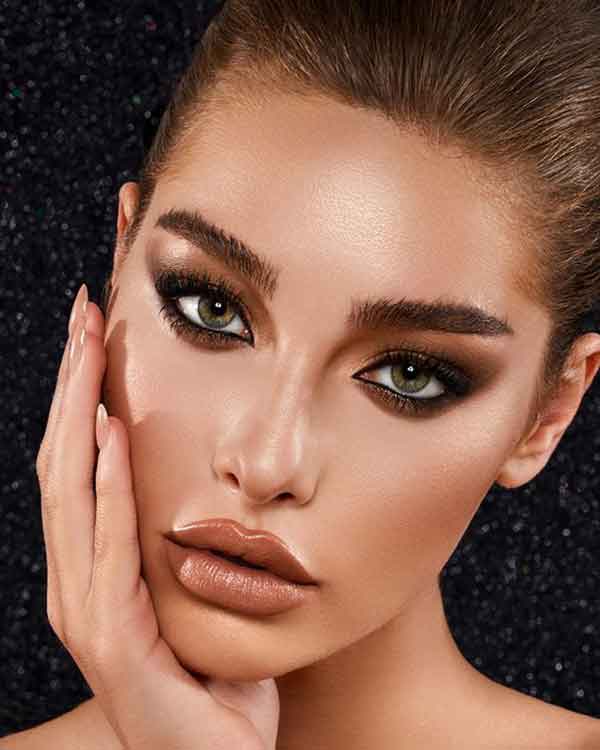 مدل آرایش زنانه و دخترانه و ملایم مجلسی برای عروس و تالار