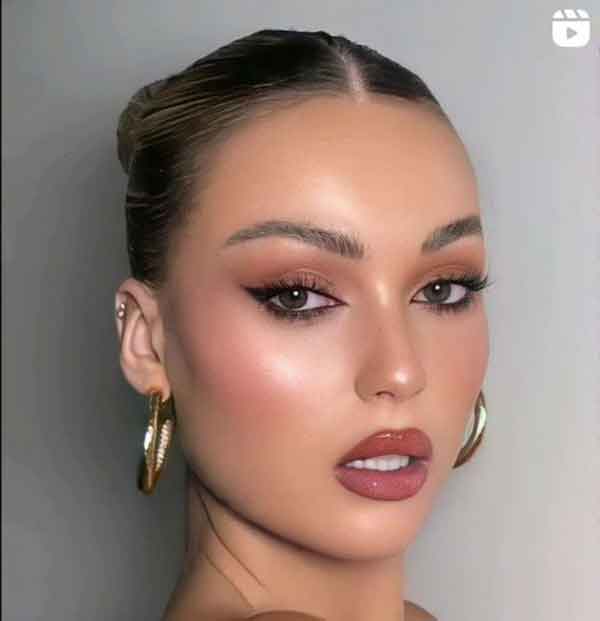 مدل آرایش زنانه و دخترانه و ملایم مجلسی برای عروس و تالار