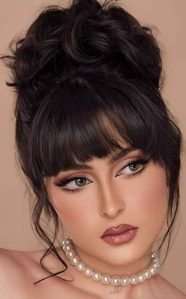 مدل آرایش زنانه و دخترانه و ملایم مجلسی برای عروس و تالار