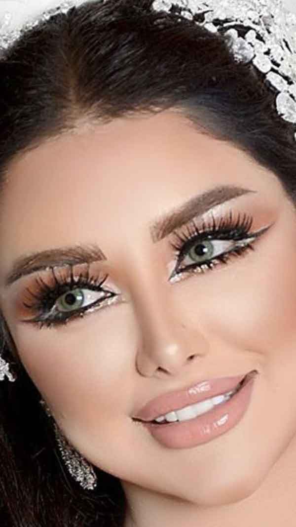 مدل آرایش زنانه و دخترانه و ملایم مجلسی برای عروس و تالار
