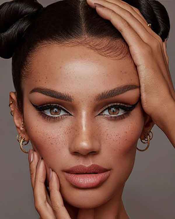 مدل آرایش جدید صورت و ملایم مجلسی و لایت برای عروسی