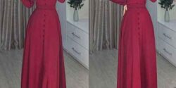 مدل لباس بلند ساده و شیک برای عروسی