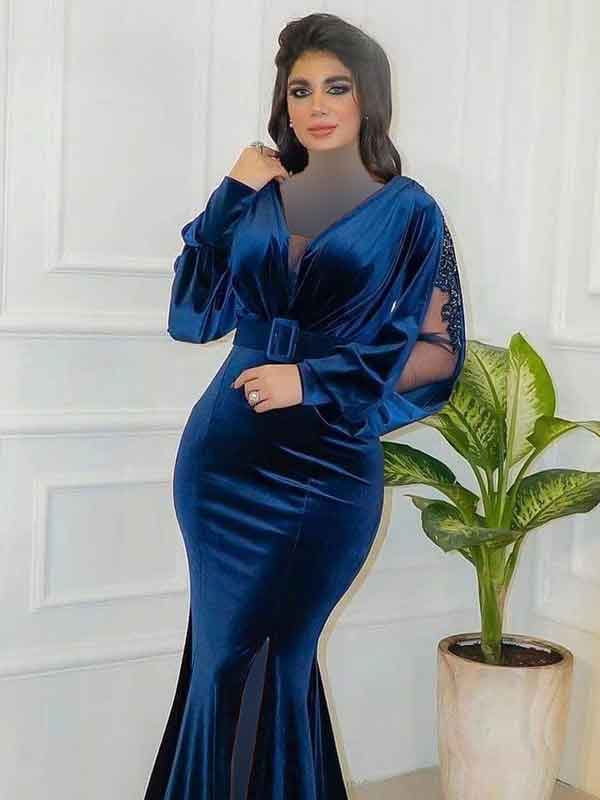 مدل لباس مجلسی مخمل لاکچری پسند