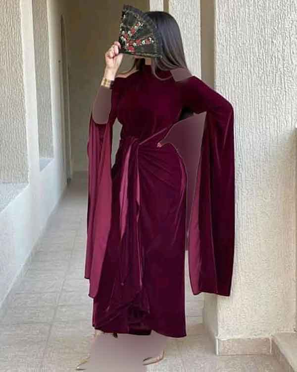 مدل لباس مجلسی مخمل لاکچری پسند
