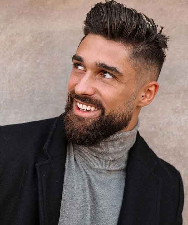 مدل مو بوکسوری کوتاه با ریش برای انواع فرم صورت