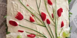 تزیین سالاد الویه برای مهمانی و مدرسه و تولد دختر و پسر
