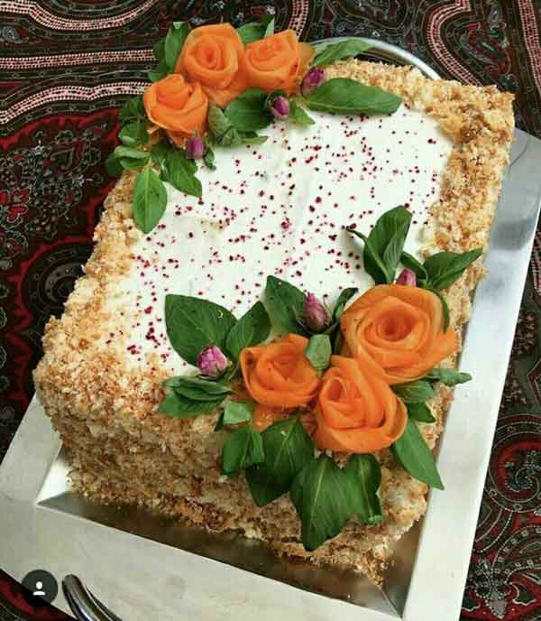تزیین سالاد الویه جدید برای مدرسه
