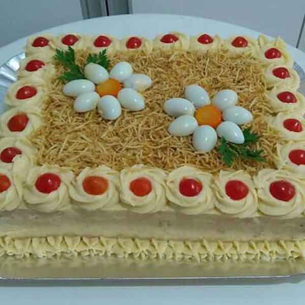 تزیین سالاد الویه جدید برای مدرسه