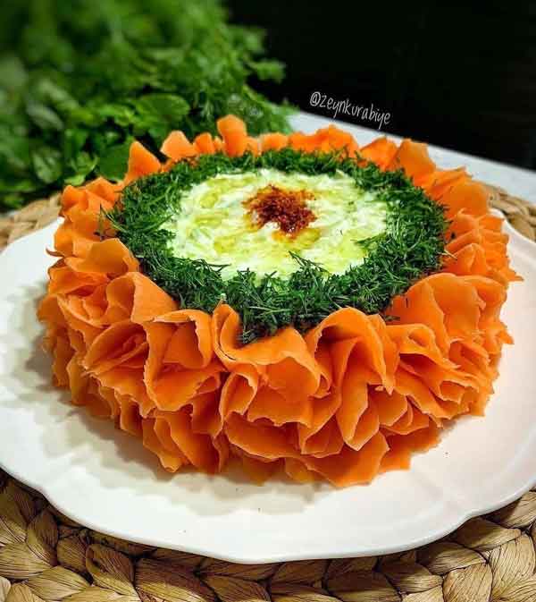 تزیین سالاد الویه جدید برای مدرسه