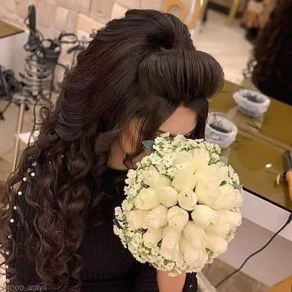 عکس مدل مو دخترانه ساده اما زیبا و جدید (برای عروسی)