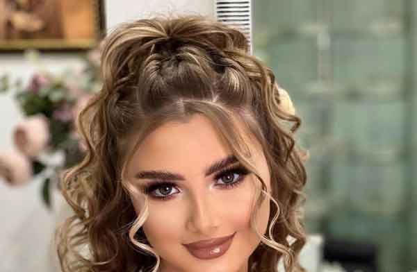 عکس مدل مو دخترانه ساده اما زیبا و جدید (برای عروسی)