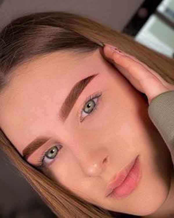 مدل ابرو میکرو برای صورت های گرد و کشیده (میکروبلیدینگ فیبروز)