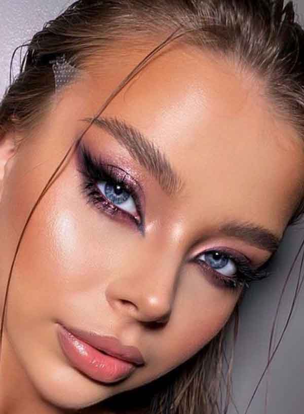 مدل آرایش لایت جدید اروپایی خفن (همراه میکاپ چشم عروسکی)