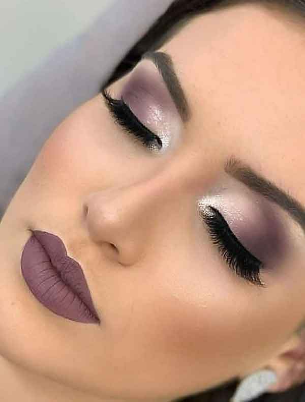 مدل آرایش زنانه جدید لایت و غلیظ برای عروسی (شاین دار)