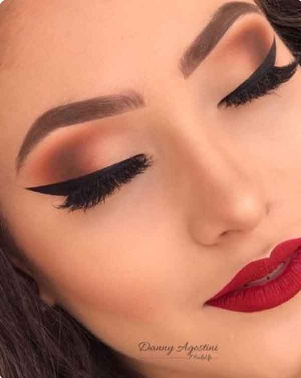 مدل آرایش زنانه مجلسی ساده و شیک برای عروسی (مژه مصنوعی و کاشت)