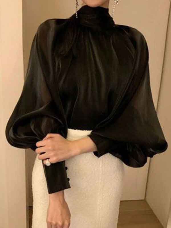 مدل آستین پفی چین دار توری جدید مزونی دوز (مجلسی)