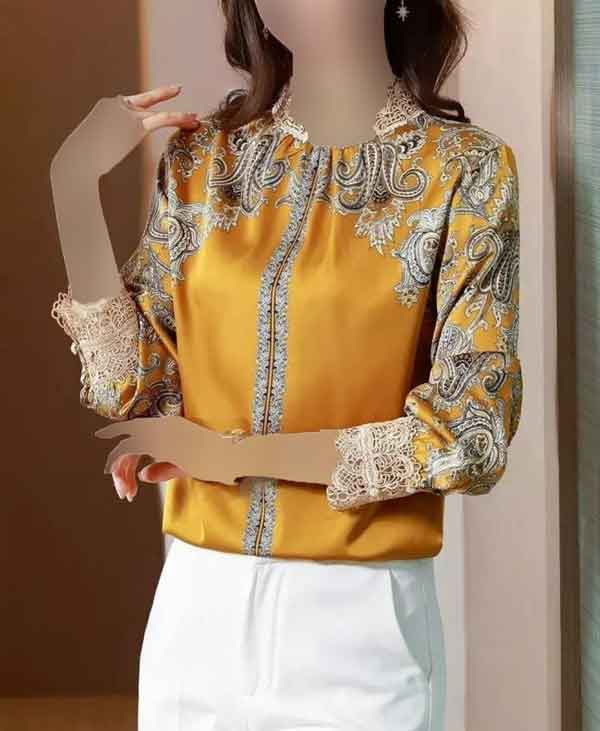 مدل بلوز زنانه شیک و جدید کشی ساده ایرانی