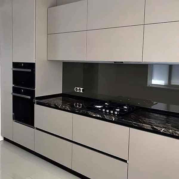 مدل کابینت های گلاس 2023 جدید و طرح چوب و ساده (ترکیب رنگ متنوع)