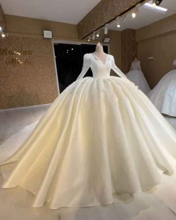 مدل لباس عروس جدید پرنسسی 1402 زیبا و جدید ویژه اینستا