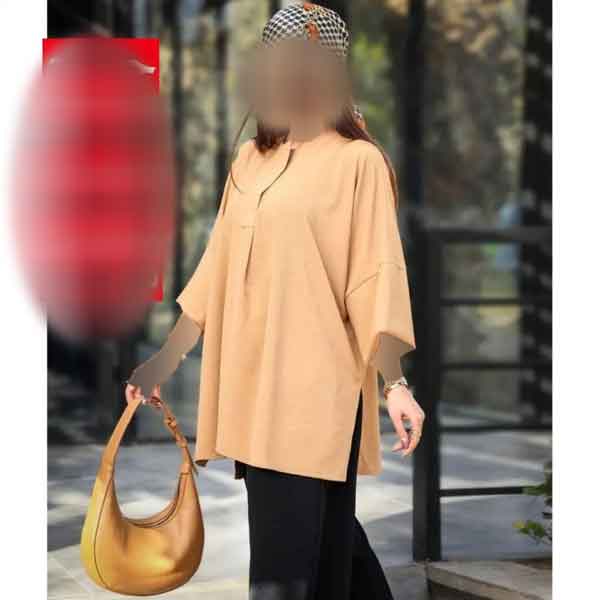 مدل لباس بلند با پارچه ابروبادی اشکی (شومیز و مانتو شومیزی)