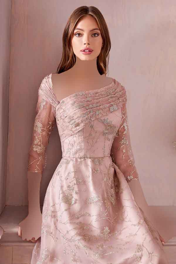 مدل لباس گیپور کوتاه جدید و شیک است به ترکیب با پارچه ساتن حریرو کرپ