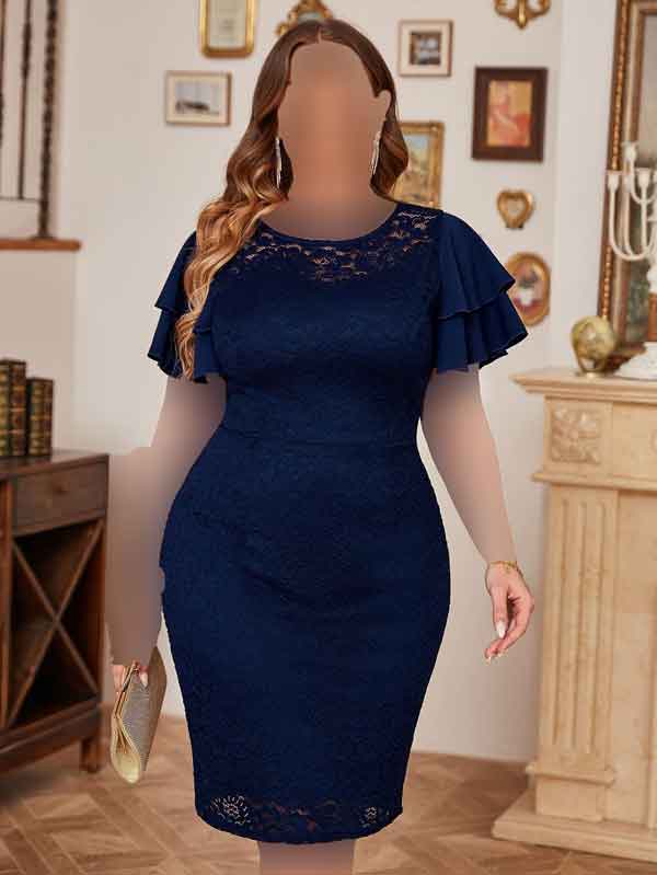مدل لباس گیپور مجلسی برای افراد چاق و شکم دار قد بلند و کوتاه