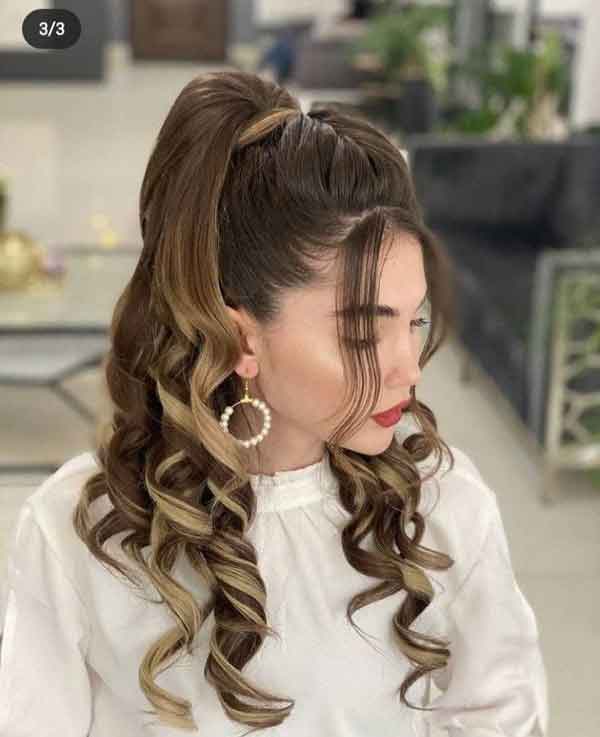 مدل مو مجلسی باز دخترانه کوتاه و بلند جدید صاف و حالت دار