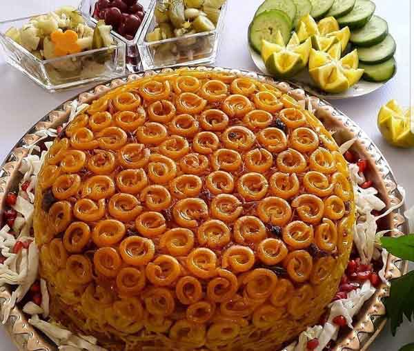 تزیین جوجه کباب مجلسی و زیبا در خانه با برنج