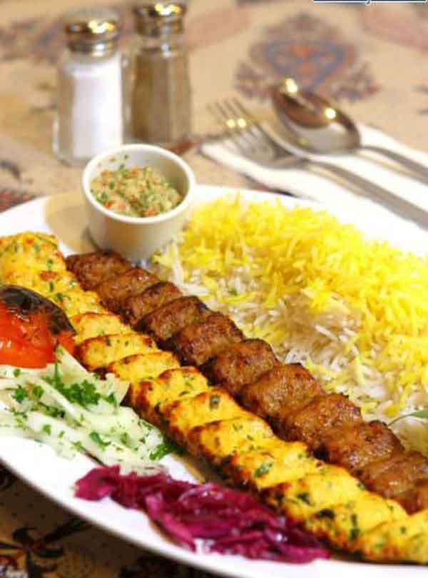 تزیین جوجه کباب مجلسی و زیبا در خانه با برنج