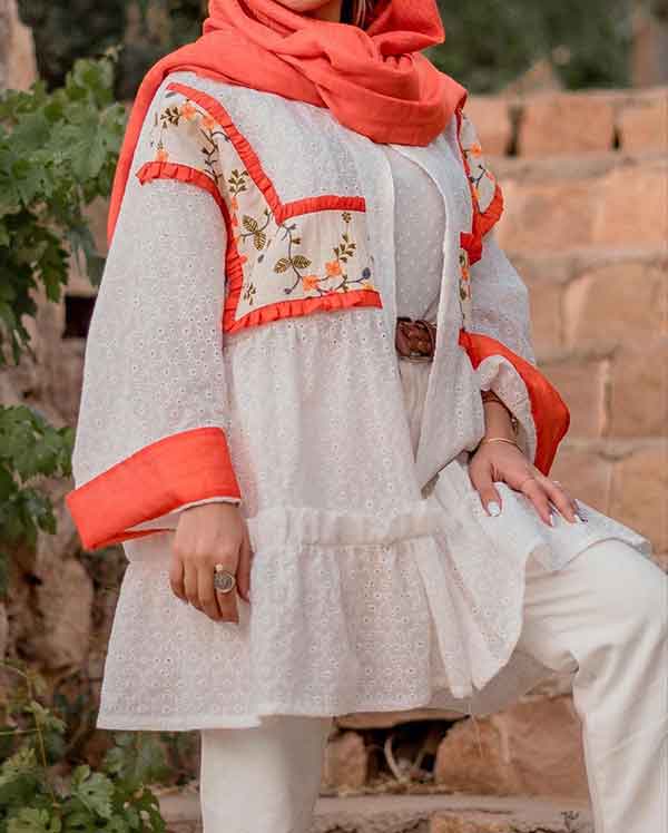 بهترین مدل مانتو ساده شیک و باکلاس 2023 جلو بسته و باز