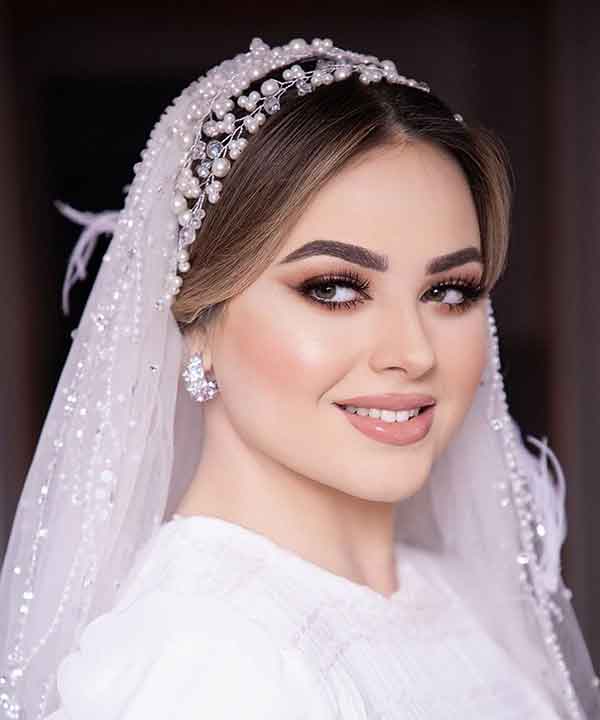 مدل آرایش عروس ساده و شیک بسیار باکلاس نچرال پسند