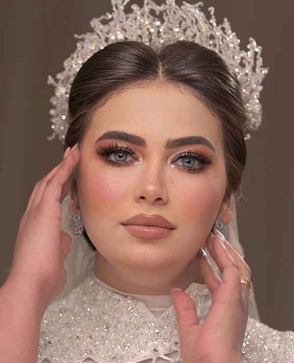 مدل آرایش عروس ساده و شیک بسیار باکلاس نچرال پسند