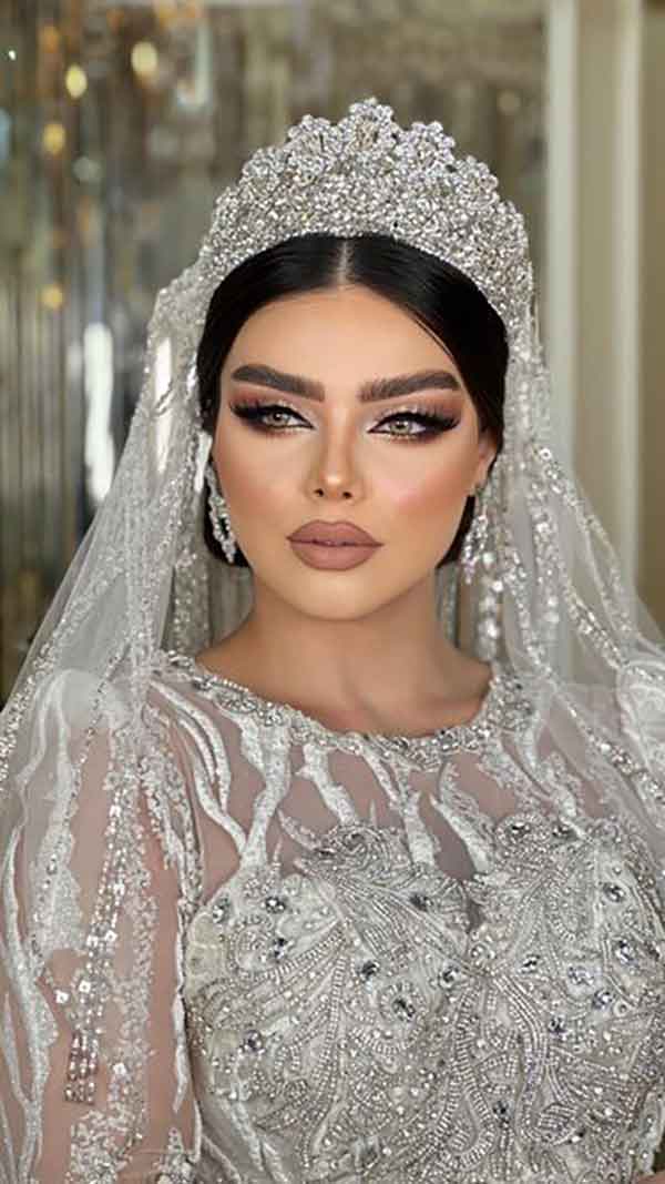 مدل آرایش عروس ساده و شیک بسیار باکلاس نچرال پسند