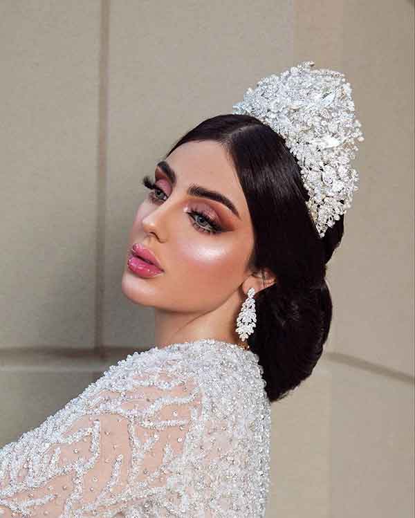 مدل آرایش عروس ساده و شیک بسیار باکلاس نچرال پسند