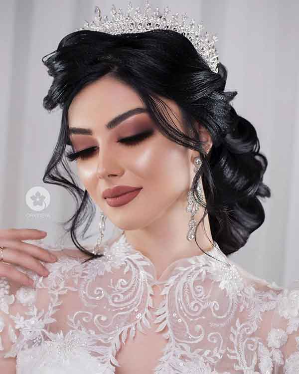 مدل آرایش عروس ساده و شیک بسیار باکلاس نچرال پسند