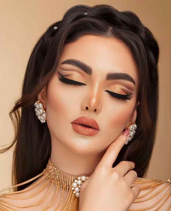 مدل آرایش عروس ساده و شیک بسیار باکلاس نچرال پسند