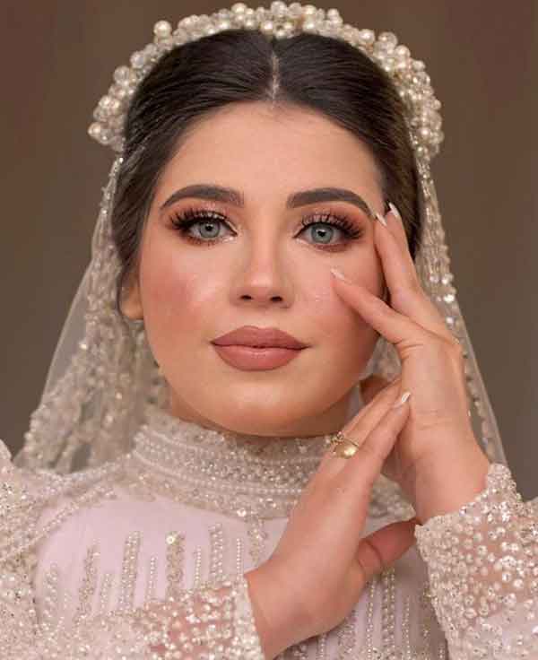 مدل آرایش عروس ساده و شیک بسیار باکلاس نچرال پسند