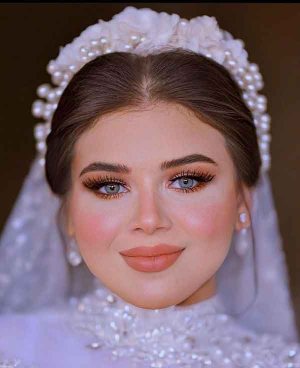 مدل آرایش عروس ساده و شیک بسیار باکلاس نچرال پسند