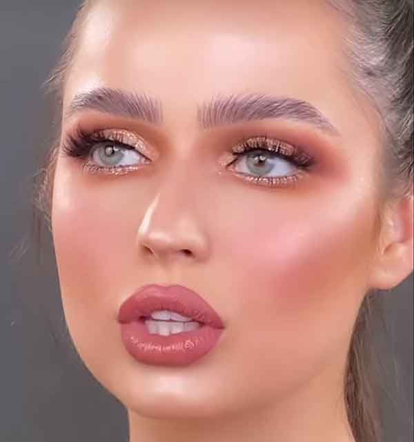 مدل آرایش دخترانه ۲۰۲۳ برای عروسی ساده و لایت