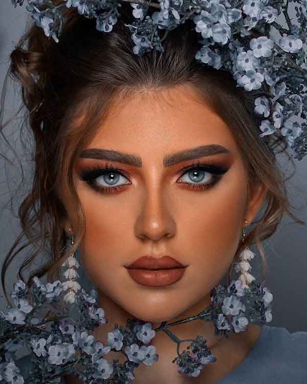 مدل آرایش دخترانه مجلسی ملایم صورت 2023 جدید و شیک جذاب