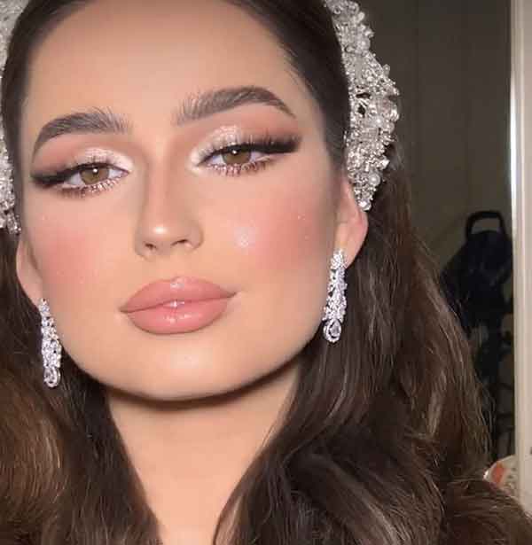 مدل آرایش دخترانه مجلسی ملایم صورت 2023 جدید و شیک جذاب