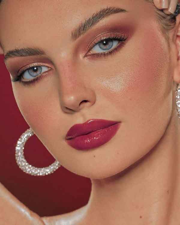 مدل آرایش دخترانه ساده و شیک مجلسی ملایم زیبا و جذاب