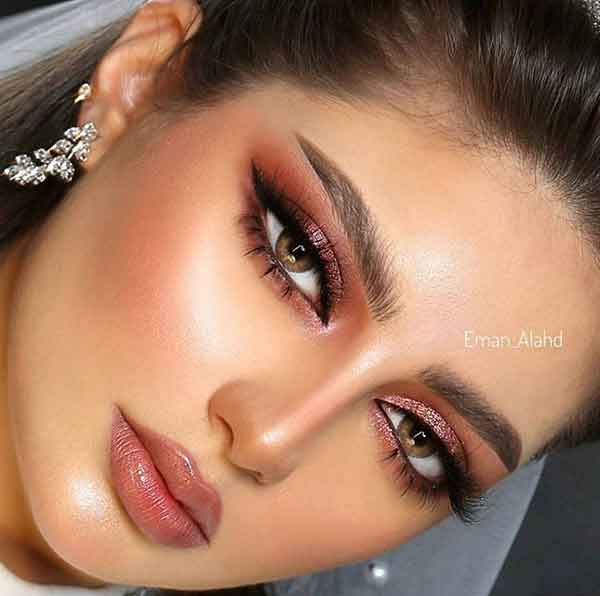 مدل آرایش دخترانه ساده و شیک مجلسی ملایم زیبا و جذاب