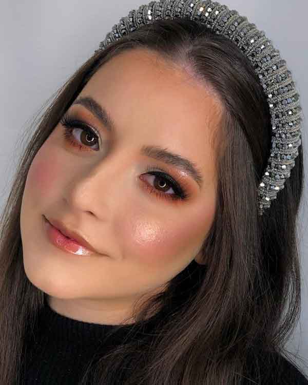 مدل آرایش دخترانه ساده بر ای عروسی مجلسی و مهمانی شیک و جذاب