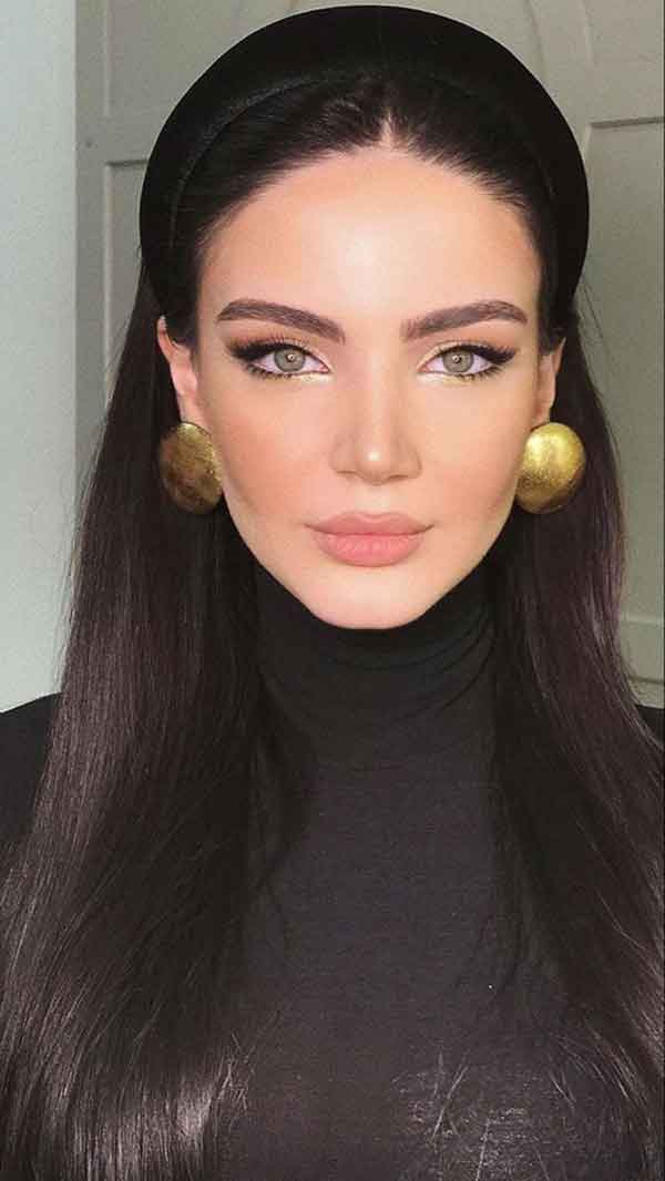 مدل آرایش دخترانه ساده بر ای عروسی مجلسی و مهمانی شیک و جذاب