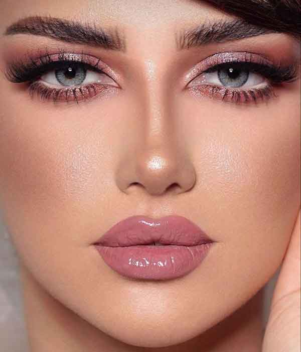 مدل آرایش دخترانه شیک و ساده برای عروسی جذاب