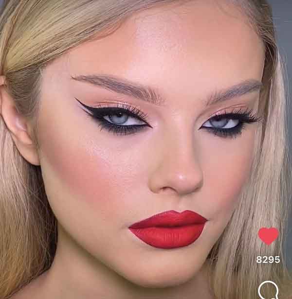 مدل آرایش مجلسی ساده و شیک زنانه بسیار زیبا برای فرم صورت مختلف