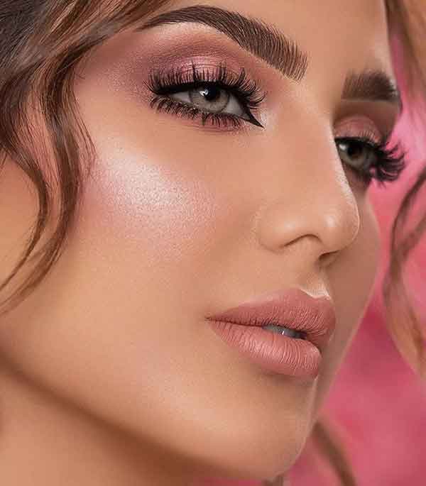 مدل آرایش مجلسی ساده و شیک زنانه بسیار زیبا برای فرم صورت مختلف